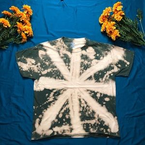 Hanes bleached TShirt green/orange